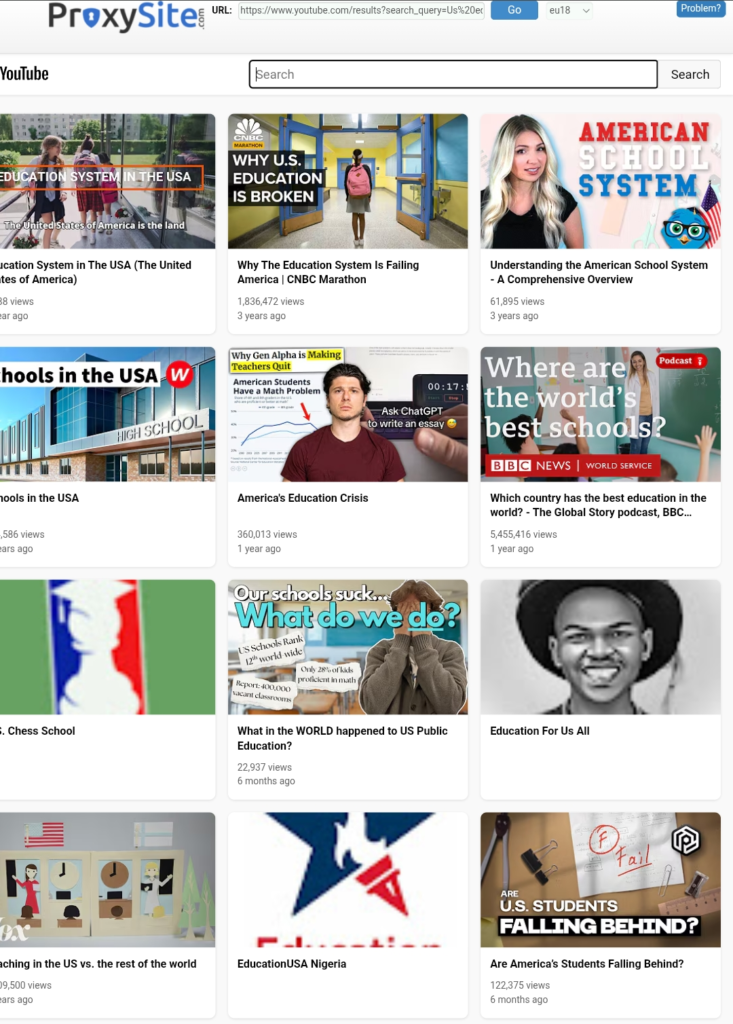 ​Unblock YouTube at school using ProxySite free web proxy