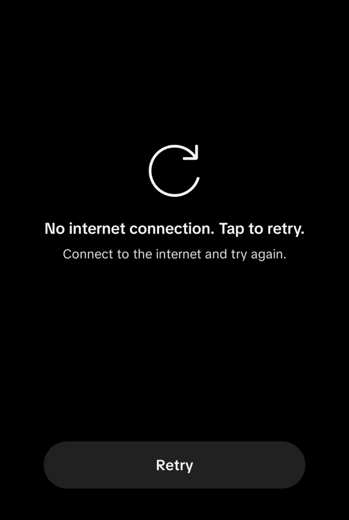 Internet Connection Issues therefore the issue is showing Why won't TikTok load