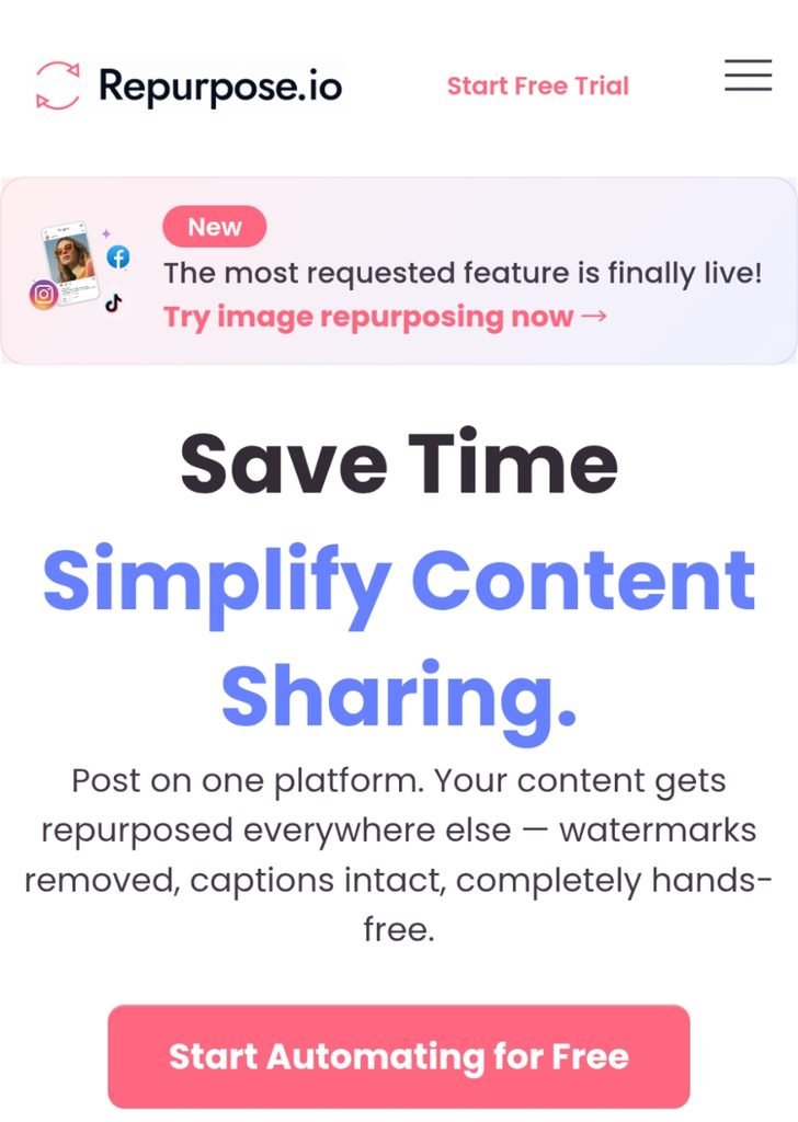 Automate how to post TikTok to Reels without watermark using Repurpose io
